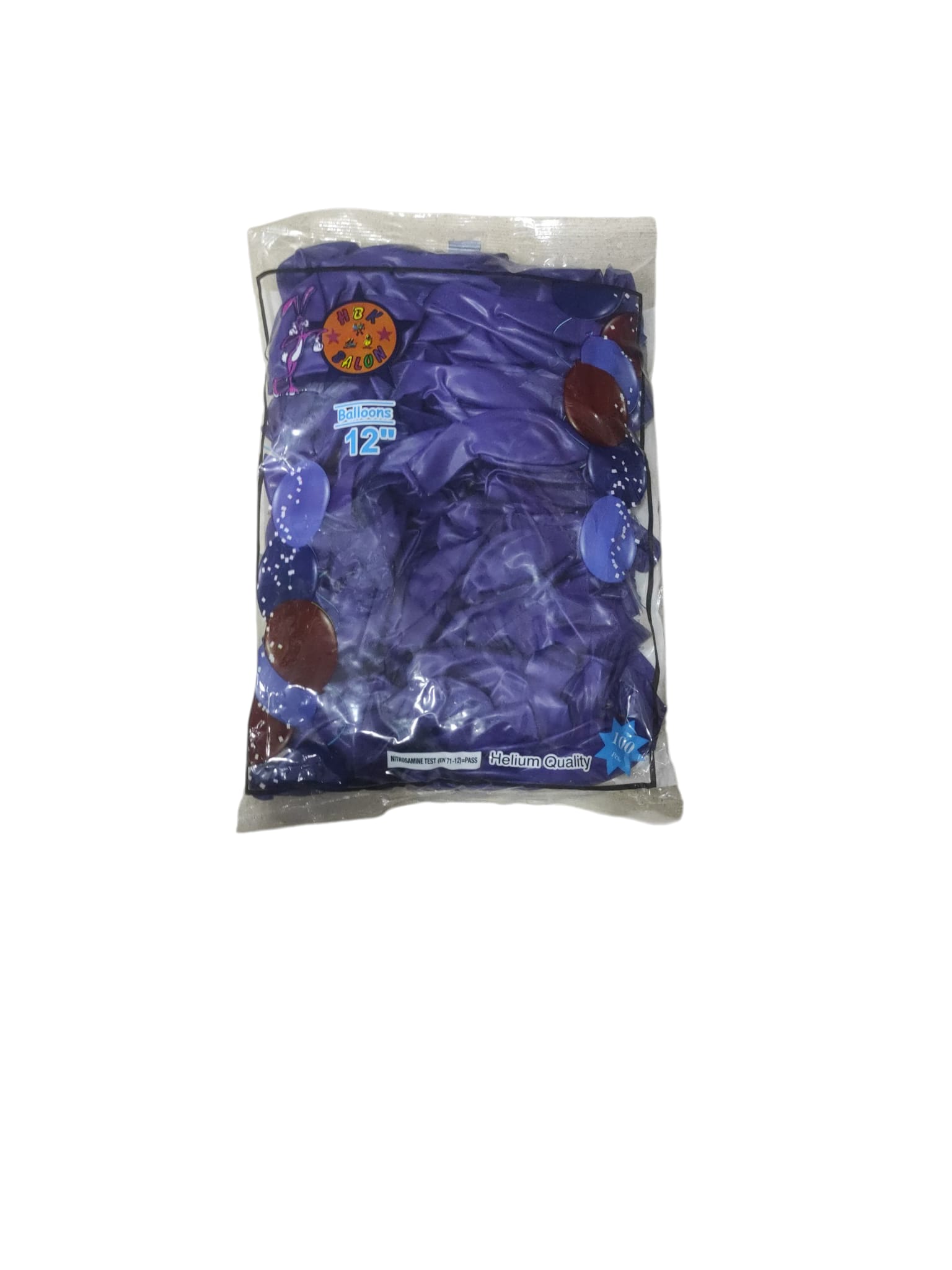 toptan hbk balon pastel mor(violet) 12 inç 100 lü